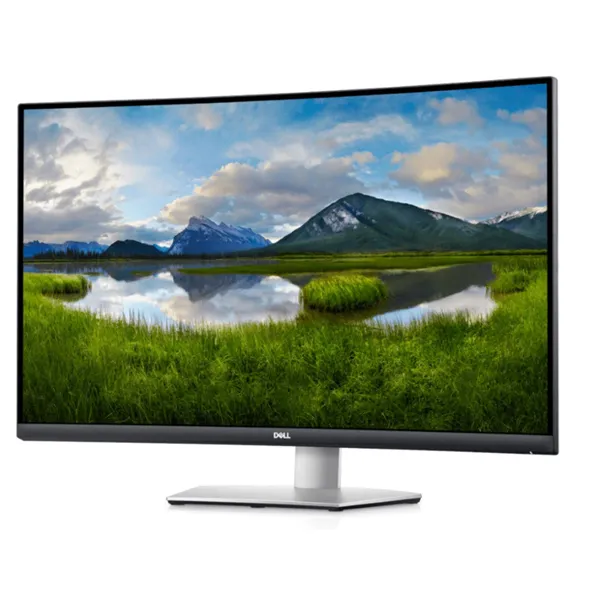 Монитор Dell 31.5" S3221QSA, Curved 4K UHD Monitor, 3840 x 2160 at 60 Hz,  VA, 4 ms,  3000: 1 (Typical), 300 cd/m2 , SP-2*5W, H-AD