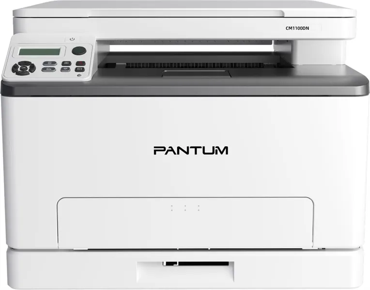 Лазерное многофункциональное устройство Pantum CM1100DW, P/C/S, Color laser, A4, 18 ppm (max 30000 p/mon), 1 GHz, 1200x600 dpi, 1 GB RAM, Duplex, paper tray 250 pages, USB, LAN, WiFi, start. cartridge 1000/700 pages