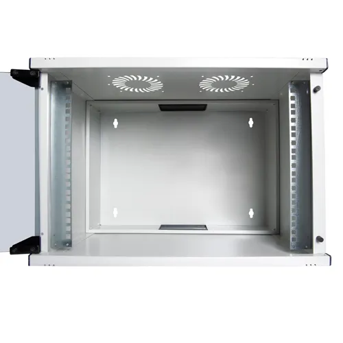 Шкаф коммутационный Lande Set Soho (LN-SS12U5440-LG) настенный 12U 540x400мм пер.дв.стекл задн.дв.стал.лист несъемн.бок.пан. направл.под закл.гайки 50кг серый 11кг 592мм IP20 сталь