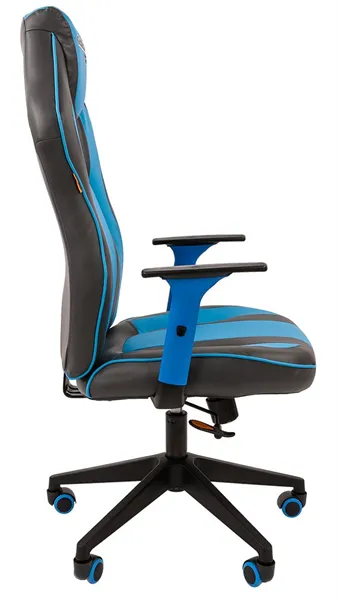 Офисное кресло Chairman   game 23 Россия экопремиум серый/голубой