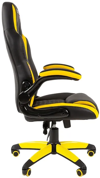 Офисное кресло Chairman   game 15 Россия экопремиум черный/желтый