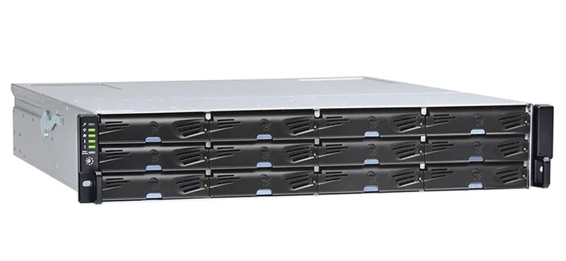 Дисковая полка Infortrend JBOD 2U/12bay (GS) dual redundant controller expansion enclosure 4x 12Gb SAS ports, 2x(PSU+FAN module), 12xdrive trays, 2x 12G to 12 G SAS cables and 1xRackmount kit(JB 3012R)