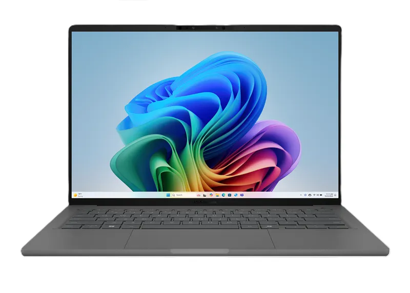 ASUS Zenbook A14 UX3407QA-QD267W Snapdragon X  X1 26 100  Qualcomm Hexagon LPDDR5X 16GB 512GB PCIE SSD Adreno GPU 14" OLED WUXGA  ,WIN11 HOME 0.74 kg Iceland Gray