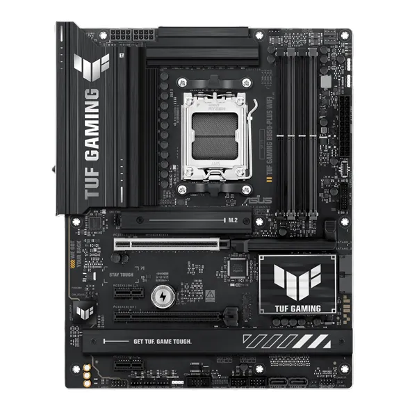 ASUS TUF GAMING B850-PLUS WIFI, AM5, B850, 4*DDR5, 4*SATA, 3*M.2, 7*USB 3.2, 2*USB 2.0, Type-C, 3*PCIx16, 2*PCIx1, DP+HDMI, ATX; 90MB1J30-M0EAY0