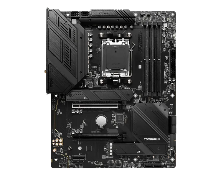 Материнская плата MSI MAG B650 TOMAHAWK WIFI SocketAM5 AMD B650 4xDDR5 ATX AC`97 8ch(7.1) 2.5Gg RAID+HDMI+DP