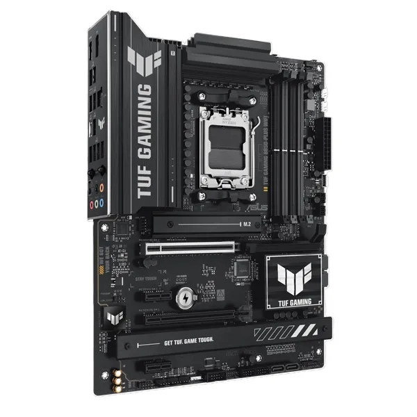 ASUS TUF GAMING B850-PLUS WIFI, AM5, B850, 4*DDR5, 4*SATA, 3*M.2, 7*USB 3.2, 2*USB 2.0, Type-C, 3*PCIx16, 2*PCIx1, DP+HDMI, ATX; 90MB1J30-M0EAY0
