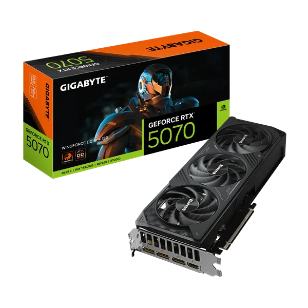 GIGABYTE RTX5070 WINDFORCE OC SFF 12G//RTX5070, HDMI*1, DP*3, 13G,D7