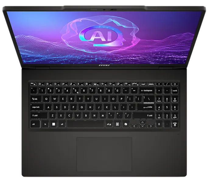 MSI Venture 16 AI A2HMG Ultra 7 255H 16" 16:10 2K OLED (2048*1280) 120Hz, DDR5 32GB (16GB*2),1TB SSD, Intel Arc Graphics,75Whr,1,9kg,1y,Win11 Pro,Solid Gray