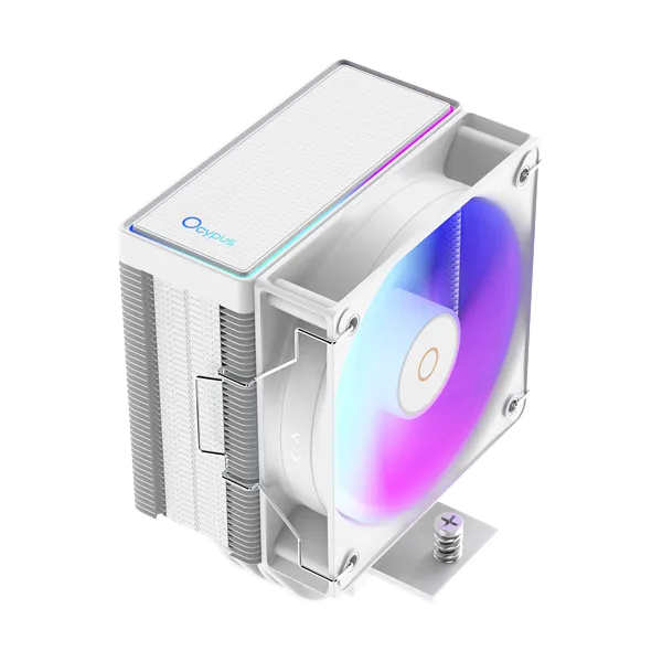 Ocypus Gamma A40 WH ARGB, 100mm ARGB FAN, Top ARGB Panel, 4 HEAT PIPES, 4-PIN PWM, 600-2400 RPM, 29DBA, HYDRO BEARING, LGA115X/1200/1700/18XX, AM4/AM5