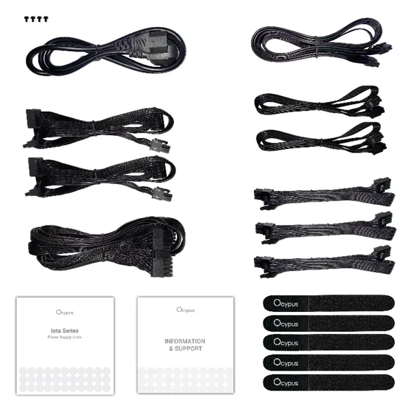 Блок питания Ocypus Iota P750, 750W, APFC, 80+ Gold, ATX 3.1, Fully Modular, 120mm Fan (P750-GF)