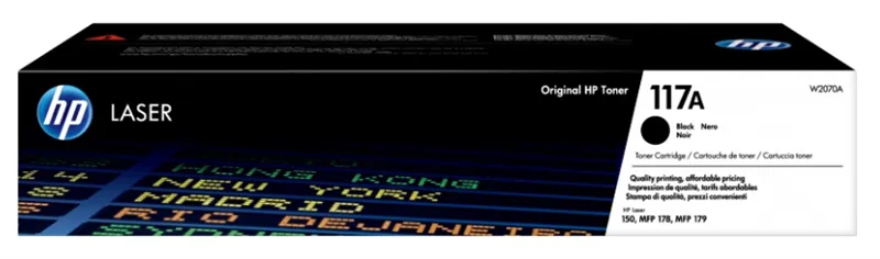 Картридж лазерный HP 117 W2070A черный (1000стр.) для HP Laser 150/MFP 178/179