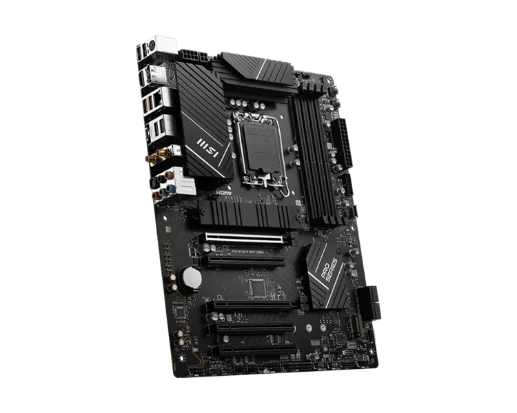Материнская плата MSI PRO B760-P WIFI DDR4 Soc-1700 Intel B760 4xDDR4 ATX AC`97 8ch(7.1) 2.5Gg+HDMI+DP