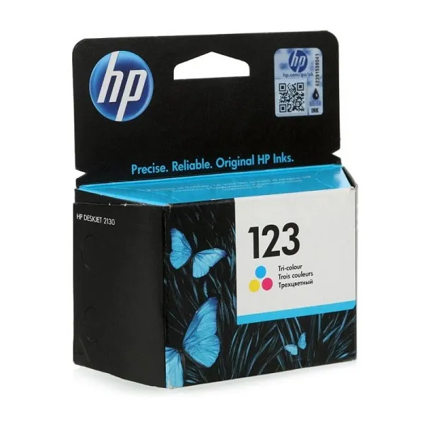 Картридж струйный HP 123 F6V16AE (срок до 02/2024) многоцветный (100стр.) для HP DJ 2130/2620/2630/2632/3639