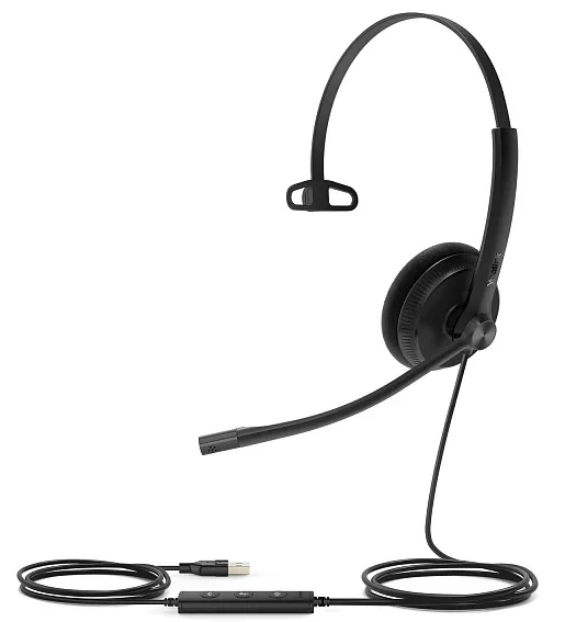 Гарнитура проводная Yealink UH34 Lite Mono UC черный