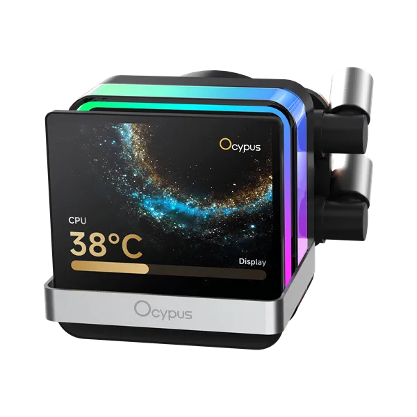 Ocypus Sigma L24 PRO BK, 240mm, LCD Pump, 2x120mm FDB fans, LGA115X/1200/1700/18XX, AM4/AM5