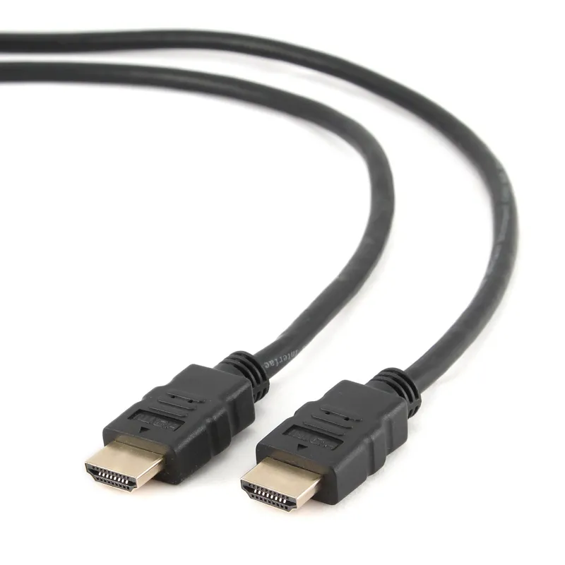 Кабель Cablexpert Кабель HDMI, 19F/19F, v2.0, 4K, 18 Гбит/с, медь, позол.контакты, экран, 1м, черный, пакет