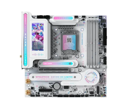 MAXSUN MS-iCraft 860M CROSS Pro, B860, LGA1851, 4*DDR5, 4*SATA3, 2*M.2, USB 3.2, USB 2.0, Type-C, 1*PCIEx16, 1*PCIex4, HDMI+DP, mATX