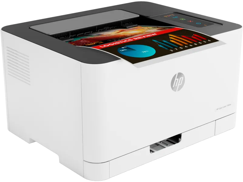 Принтер лазерный HP Color LaserJet 150nw (4ZB95A) A4 WiFi белый