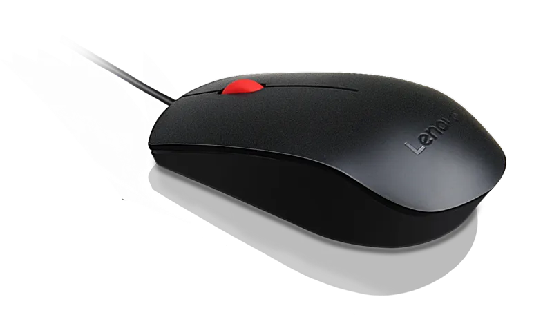Компьютерная мышь Lenovo Essential USB Mouse (1600 DPI - Optical sensor,  USB Cable 1.8 m)