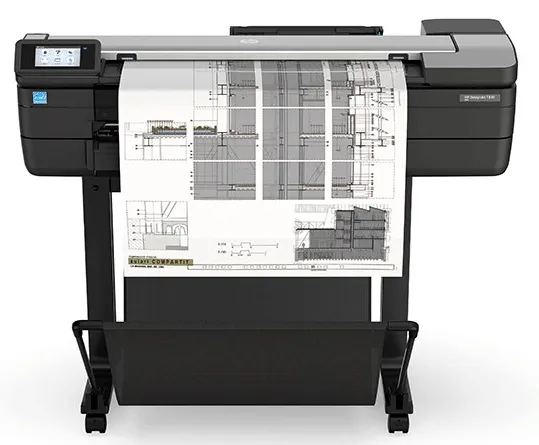 Широкоформатный принтер HP DesignJetT830 MFP (p/s/c, 24",4color,2400x1200dpi,1Gb,26sppA1,USB for Flash/GigEth/Wi-Fi,stand,mediabin,rollfeed,sheetfeed,tray50(A3/A4),autocutter,Scanner600dpi,24x109", repl. F9A28A)