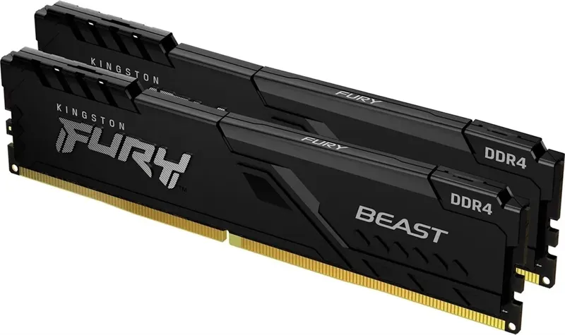 Оперативня память Kingston 16GB 3200MHz DDR4 CL16 DIMM (Kit of 2) FURY Beast Black