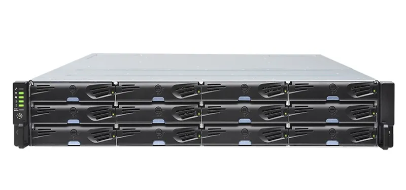 Дисковая полка Infortrend JBOD 2U/12bay (GS) dual redundant controller expansion enclosure 4x 12Gb SAS ports, 2x(PSU+FAN module), 12xdrive trays, 2x 12G to 12 G SAS cables and 1xRackmount kit(JB 3012R)