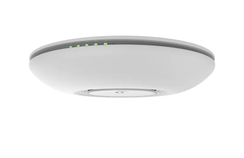 Точка доступа wi-fi MikroTik cAP with AR9533 650MHz CPU, 64MB RAM, 1xLAN, built-in 2.4Ghz 802.11b/g/n Dual Chain wireless with 2dBi integrated antenna, RouterOS L4, plastic case, PoE, PSU