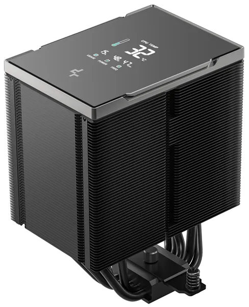 DEEPCOOL AK500 G2 DIGITAL NYX LGA1851/1700/1200/115X/AM5/AM4 (9шт/кор, TDP 240W, PWM, Fan 120mm, 5 тепл. Трубок, Copper Base, черный) RET (R-AK500G2-BKNNMN-GJD-1)