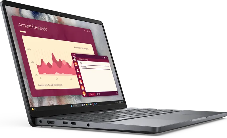 Dell Pro 14 Core 7 250U 14,0" FullHD+300nit AG,300 nit,32 GB DDR5 (2x16GB),1TB SSD,Intel graphics,3 cell 55 Wh,Backlit,FPR,Thunderbolt, IR HDR Camera,Win 11 Pro,1,37kg,2y,KB Eng