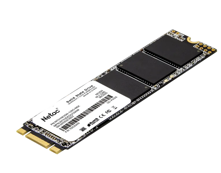 SSD накопитель Netac SSD N535N 128GB M.2 2280 SATAIII 3D NAND, R/W up to 510/440MB/s, TBW 70TB, 3y wty