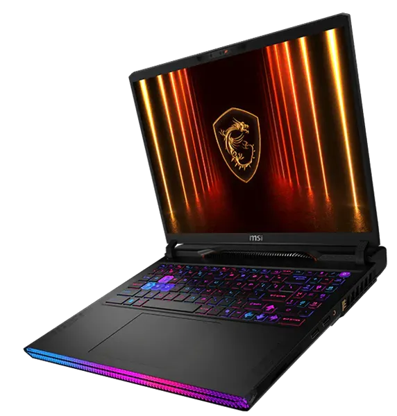 ноутбук MSI Raider 16 HX AI A2XWHG Core 7 255HX 16" 16:10 QHD+ (2560 x 1600), 240hz,DDR5 32GB ,1TB SSD,NV RTX 5070 Ti (GDDR7 12GB),99Whr,2.7kg,1y,Dos,Black