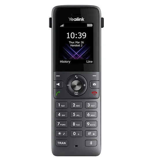 Трубка YEALINK DECT трубка W74H, экран 1.8",  виброоповещение, FNR, BT, 3.5 mm, для W70B/W71P/W73P/W74P/W76P/W79P/W75/W80/W90, шт