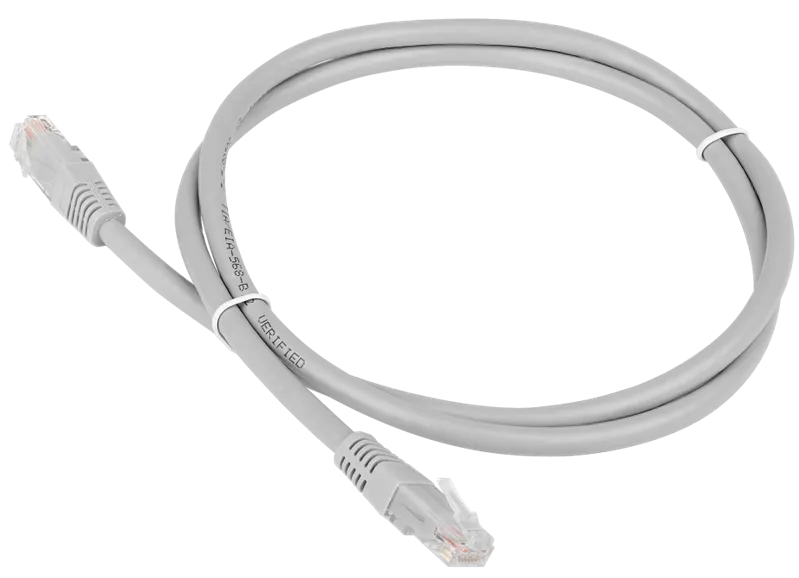 Патч-корд Lanmaster TWT-45-45-1.5/6-GY UTP RJ-45 вил.-вилка RJ-45 кат.6 1.5м серый ПВХ (уп.:1шт)