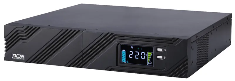 Источник бесперебойного питания Powercom SMART KING PRO+, Line-Interactive, 1000VA/800W, Rack/Tower, 8*IEC320-C13, Serial+USB, SmartSlot (1152572)