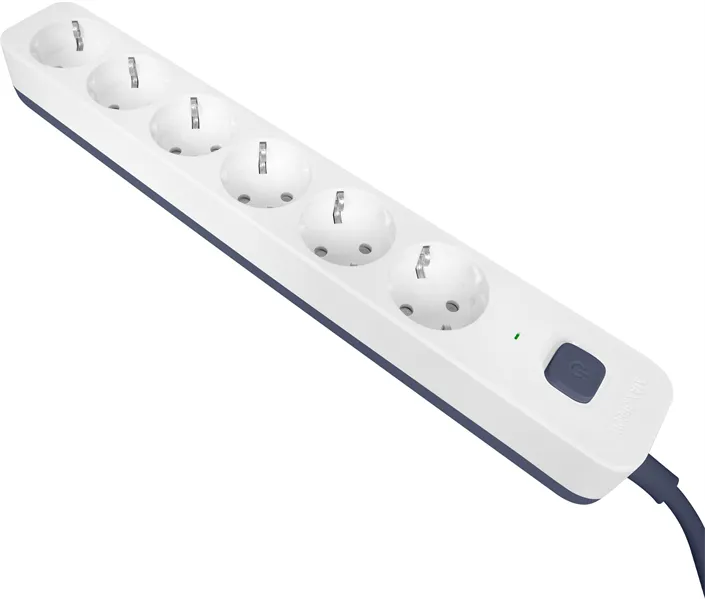 Аксессуар к источникам бесперебойного питания Powercom сетевой фильтр, 3 метра, 6 розеток, 16А/4кВт, cечение провода: 3х1,5мм2, цвет белый, 1 год гарантии