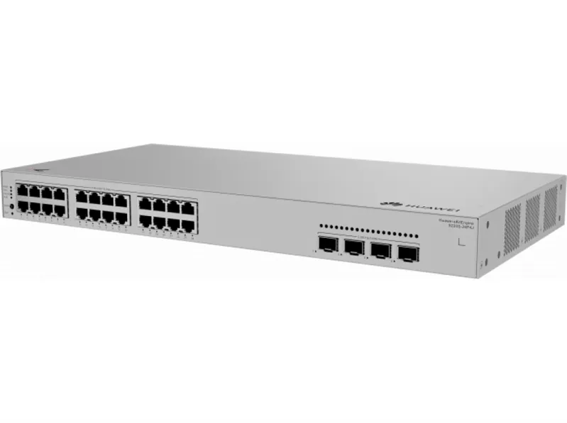 HUAWEI S220S-24P4J (L2, 24*10/100/1000BASE-T ports (400 W PoE+), 4*2.5GE SFP ports, built-in AC power)