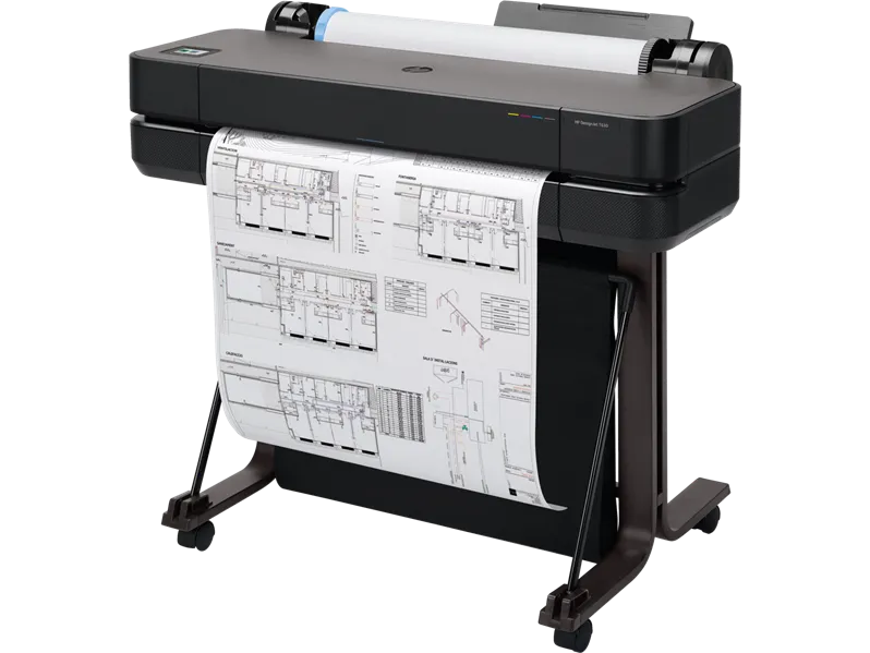 HP DesignJet T630 Printer (24",4color,2400x1200dpi,1Gb,30spp(A1),USB/GigEth/Wi-Fi,stand,mediabin,rollfeed,sheetfeed,tray50(A3/A4), autocutter,GL/2,RTL,repl. 5HB09A, 5ZY59A)
