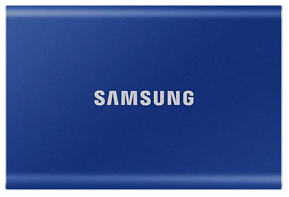 Твердотельный накопитель SSD Samsung T7 External 500Gb BLUE USB 3.2 (MU-PC500H/WW) 1year