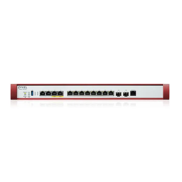 Межсетевой экран Межсетевой экран Zyxel USG FLEX 700H, Rack, 2xSFP+ (LAN/WAN), 2xRJ-45: 1/2.5/5/10G PoE+ (LAN/WAN), 2xRJ-45: 1/2.5G (LAN/WAN), 8xRJ-45: 1G (LAN/WAN), 1xUSB3.0 **