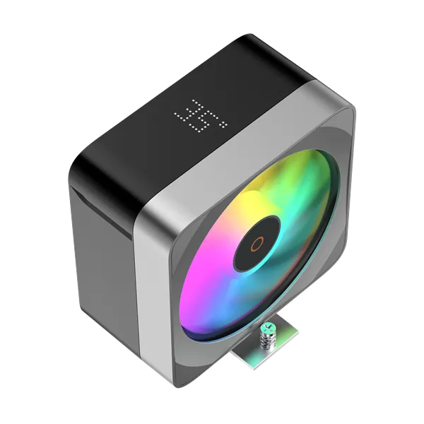 Ocypus Delta A40 EX BK Digital, 120mm ARGB FAN, Top Display Panel, 4 HEAT PIPES, 4-PIN PWM, 500-1800 RPM, 29DBA, HYDRO BEARING, LGA115X/1200/1700/18XX, AM4/AM5