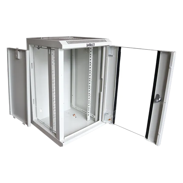 Шкаф коммутационный Lanmaster (TWT-CBW10G-6U-3X3-GY) настенный 6U 312x300мм пер.дв.стекл 30кг серый