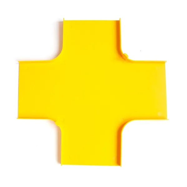 Крышка Х-соединителя оптического лотка 240 мм, желтая