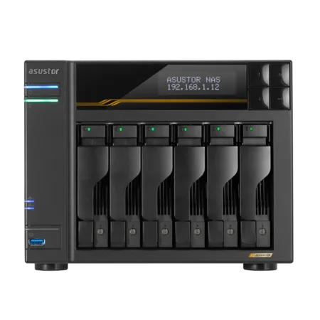 ASUSTOR AS6806T 6-Bay NAS/AMD Ryzen V3C14 2,3GHz/16GB DDR5, (AS6806T)