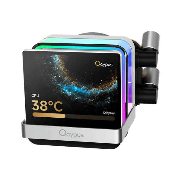 Ocypus Sigma L24 PRO WH, 240mm, LCD Pump, 2x120mm FDB fans, LGA115X/1200/1700/18XX, AM4/AM5