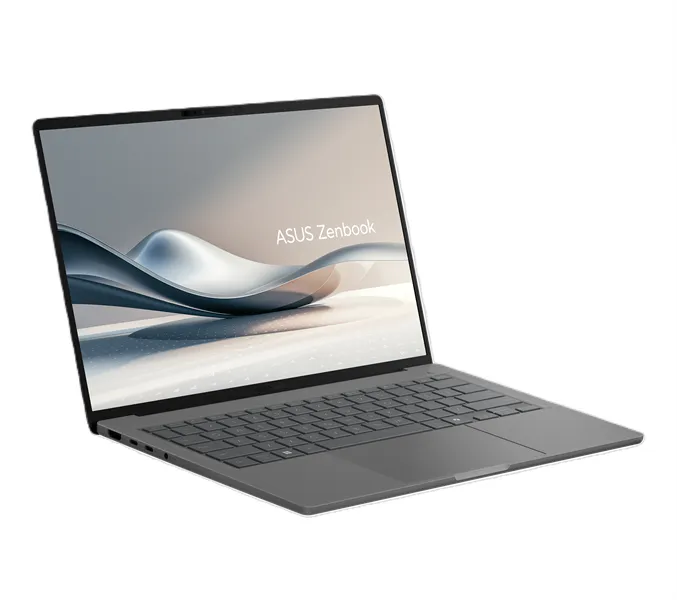 ASUS Zenbook A14 UX3407QA-QD267W Snapdragon X  X1 26 100  Qualcomm Hexagon LPDDR5X 16GB 512GB PCIE SSD Adreno GPU 14" OLED WUXGA  ,WIN11 HOME 0.74 kg Iceland Gray
