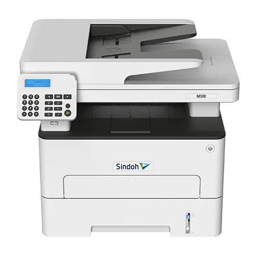 Многофункциональное устройство МФУ Sindoh M500 Ч/Б, принтер/копир/сканер/факс, А4, 34 стр/мин, 2400x600 dpi, Сканер цвет А4 до 23 стр/мин. CPU 1ГГц, 2 Ядра, 512 Мб, Ethernet, USB, Wi-Fi. ADF 50 листов. Старт. тонер на 700 отп.