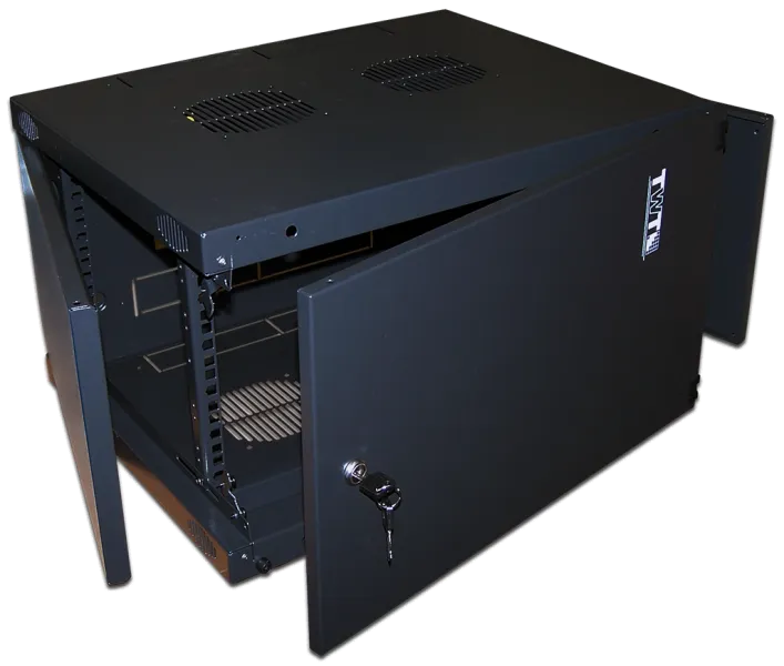 Шкаф Шкаф настенный Next, 18U 550x450, металлическая дверь, черный