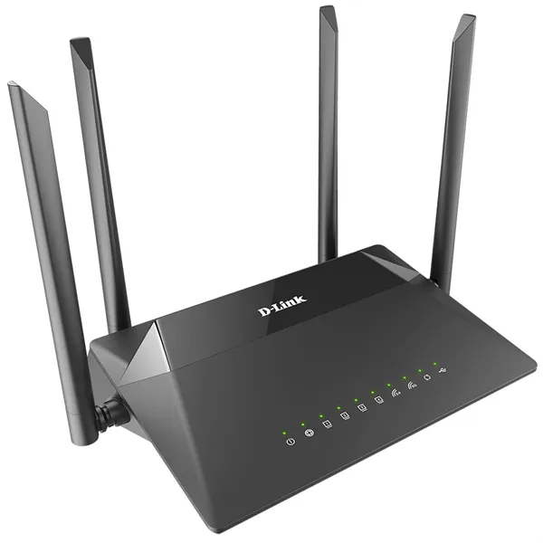 Роутер D-Link AC1300 Wi-Fi Router, 1000Base-T WAN, 4x1000Base-T LAN, 4x5dBi external antennas, USB port, 3G/LTE support