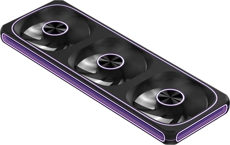 Formula V Line AIR FUSION 3 BK REVERSE, 360x120x28mm, ARBG 3pin + PWM 4pin, 500-1800 RPM, 37.83 DBA MAX, HYDRO BEARING