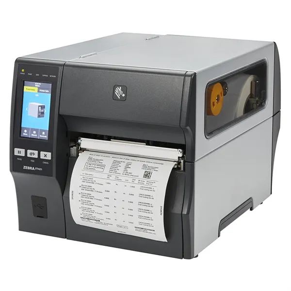 Принтер этикеток Zebra TT ZT421; 6'', 203 dpi,  Serial, USB, 10/100 ETH, BT 4.1/MFi, USB Host, Cutter w/ Catch Tray, EZPL